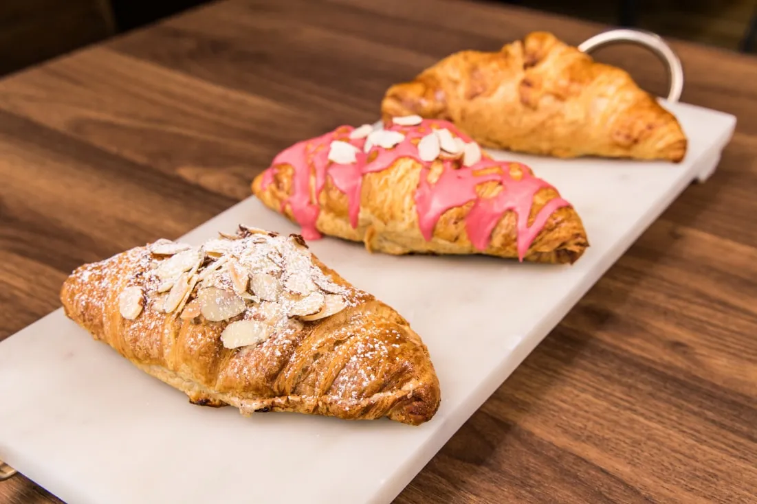 Café la Reine's specialty French pastries and artisan baked goods on Whyte Avenue Edmonton