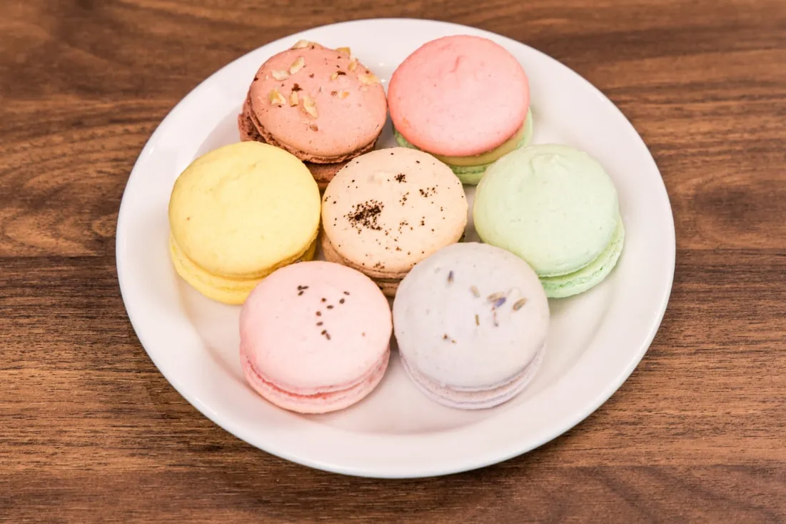Artisan French macarons at Café la Reine on Whyte Avenue Edmonton